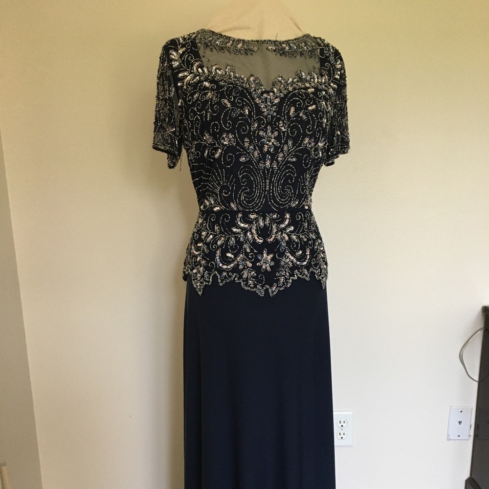 Pissarro Nights Navy Gown